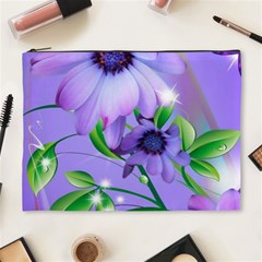 Purple Flower Nature Cosmetic Bag (xl)