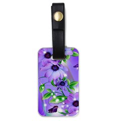 Purple Flower Nature Luggage Tag (one Side)