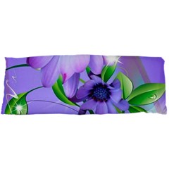 Purple Flower Nature 15 x40  Body Pillow Case Dakimakura (two Sides) by Posterlux