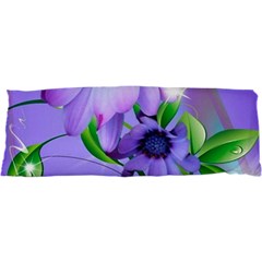 Purple Flower Nature 17 x47  Body Pillow Case Dakimakura (two Sides)