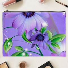 Purple Flower Nature Cosmetic Bag (xxxl) by Posterlux