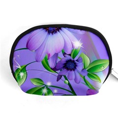 Purple Flower Nature Accessory Pouch (medium) by Posterlux