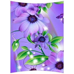 Purple Flower Nature Back Support Cushion