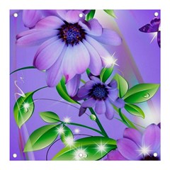 Purple Flower Nature Banner And Sign 3  X 3 