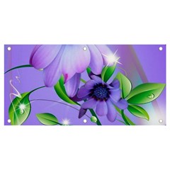 Purple Flower Nature Banner And Sign 4  X 2 