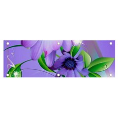 Purple Flower Nature Banner And Sign 6  X 2 