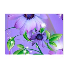 Purple Flower Nature Crystal Sticker (a4) by Posterlux