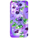 Purple Flower Nature Samsung Galaxy S24 6.2 Inch Black TPU UV Case Front