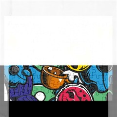 Funky Alien Pattern Abstract Colourful Drawing Rectangular Jigsaw Puzzl by Posterlux