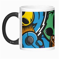 Funky Alien Pattern Abstract Colourful Drawing Morph Mug