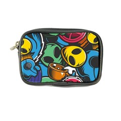 Funky Alien Pattern Abstract Colourful Drawing Coin Purse by Posterlux