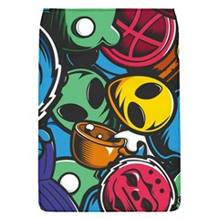 Funky Alien Pattern Abstract Colourful Drawing Removable Flap Cover (s)