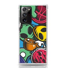 Funky Alien Pattern Abstract Colourful Drawing Samsung Galaxy Note 20 Ultra Tpu Uv Case by Posterlux