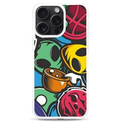 Funky Alien Pattern Abstract Colourful Drawing Iphone 15 Pro Max Tpu Uv Print Case by Posterlux