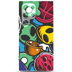 Funky Alien Pattern Abstract Colourful Drawing Samsung Galaxy S24 Ultra 6 9 Inch Black Tpu Uv Case by Posterlux