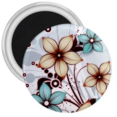 Flowers Flowers Pattern 3  Magnets