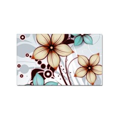 Flowers Flowers Pattern Sticker (rectangular)