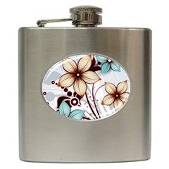 Flowers Flowers Pattern Hip Flask (6 Oz)