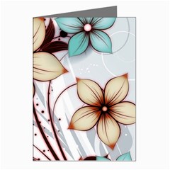 Flowers Flowers Pattern Greeting Cards (pkg Of 8) by Posterlux