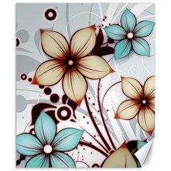 Flowers Flowers Pattern Canvas 8  X 10 