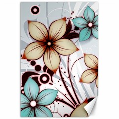 Flowers Flowers Pattern Canvas 20  X 30 