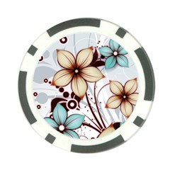 Flowers Flowers Pattern Poker Chip Card Guard