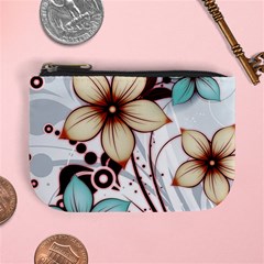 Flowers Flowers Pattern Mini Coin Purse