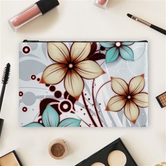 Flowers Flowers Pattern Cosmetic Bag (large)