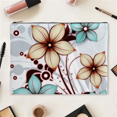 Flowers Flowers Pattern Cosmetic Bag (xl)