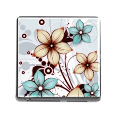 Flowers Flowers Pattern Memory Card Reader (square 5 Slot)