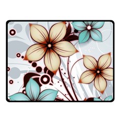 Flowers Flowers Pattern Two Sides Fleece Blanket (small)