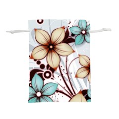 Flowers Flowers Pattern Lightweight Drawstring Pouch (l)