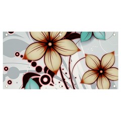 Flowers Flowers Pattern Banner And Sign 4  X 2 