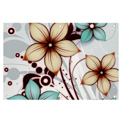 Flowers Flowers Pattern Banner And Sign 6  X 4 