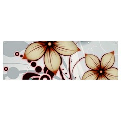 Flowers Flowers Pattern Banner And Sign 12  X 4 