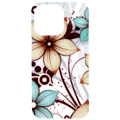 Flowers Flowers Pattern Iphone 15 Pro Max Black Uv Print Pc Hardshell Case