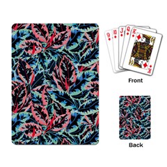 Leaves Pattern Patterns Colorful Playing Cards Single Design (rectangle)