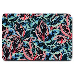 Leaves Pattern Patterns Colorful Large Doormat