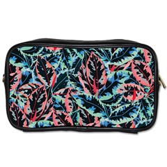 Leaves Pattern Patterns Colorful Toiletries Bag (two Sides)