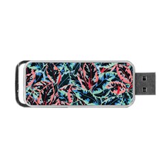 Leaves Pattern Patterns Colorful Portable Usb Flash (two Sides)