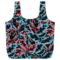 Leaves Pattern Patterns Colorful Full Print Recycle Bag (xl)