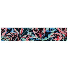 Leaves Pattern Patterns Colorful Small Premium Plush Fleece Scarf by Posterlux