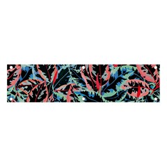 Leaves Pattern Patterns Colorful Banner And Sign 4  X 1 