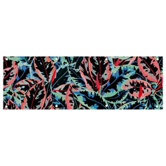 Leaves Pattern Patterns Colorful Banner And Sign 9  X 3 