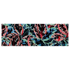 Leaves Pattern Patterns Colorful Banner And Sign 12  X 4 