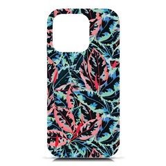 Leaves Pattern Patterns Colorful Iphone 16 Pro Black Uv Print Pc Hardshell Case