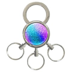 Rainbow Colors Colorful Pattern 3-ring Key Chain