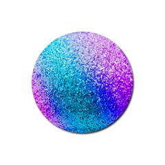 Rainbow Colors Colorful Pattern Rubber Round Coaster (4 Pack)