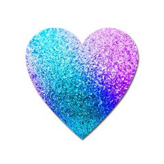 Rainbow Colors Colorful Pattern Heart Magnet