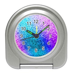 Rainbow Colors Colorful Pattern Travel Alarm Clock